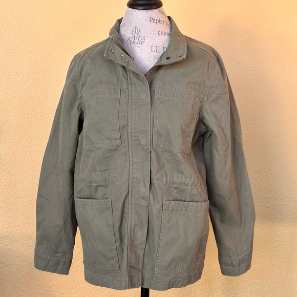 Vintage America Olive Canvas Anorak “Barn Jacket”  Size Medium New With Tag - Picture 5 of 12